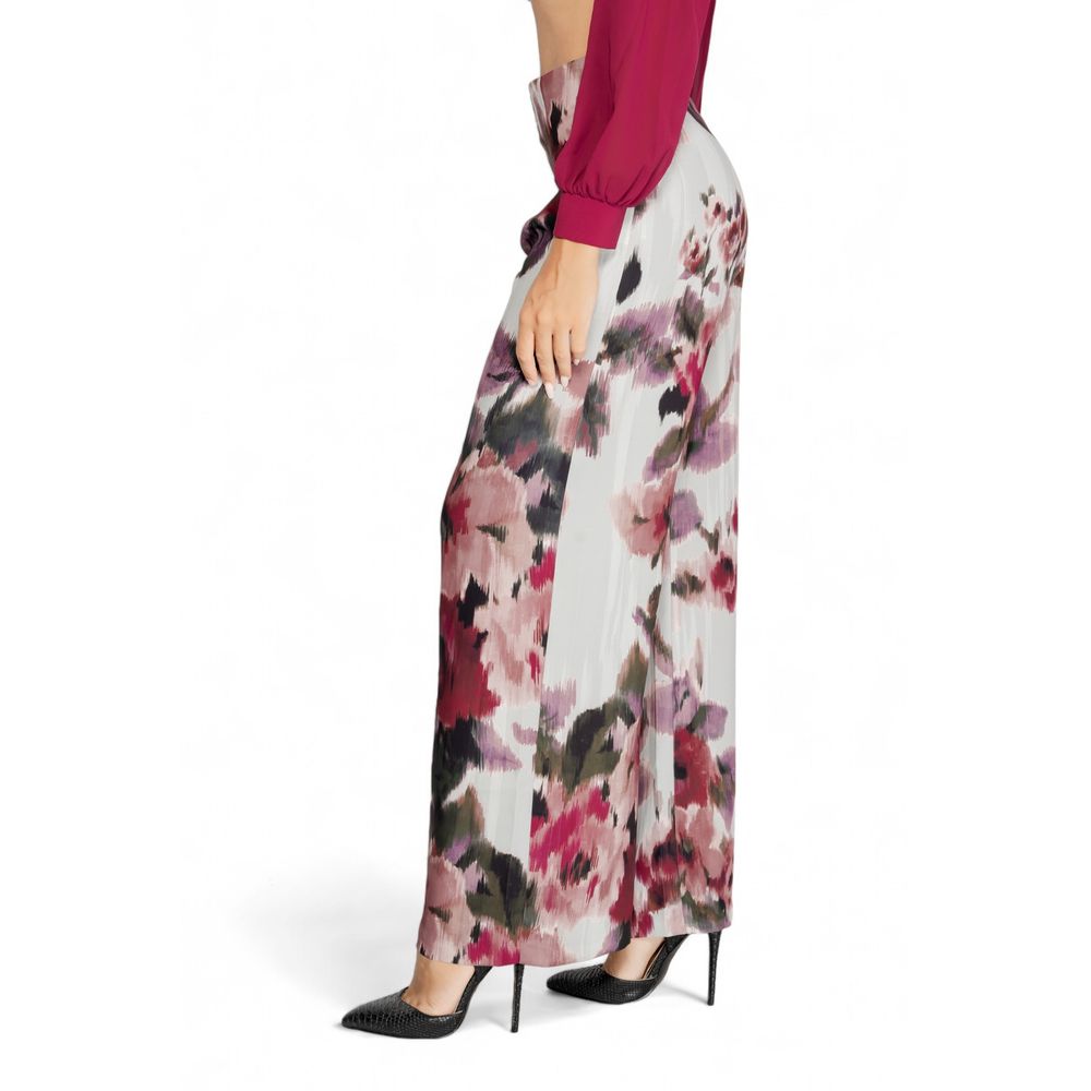 Rinascimento Bordeauxfarbene Polyester-Hose im Casual-Look