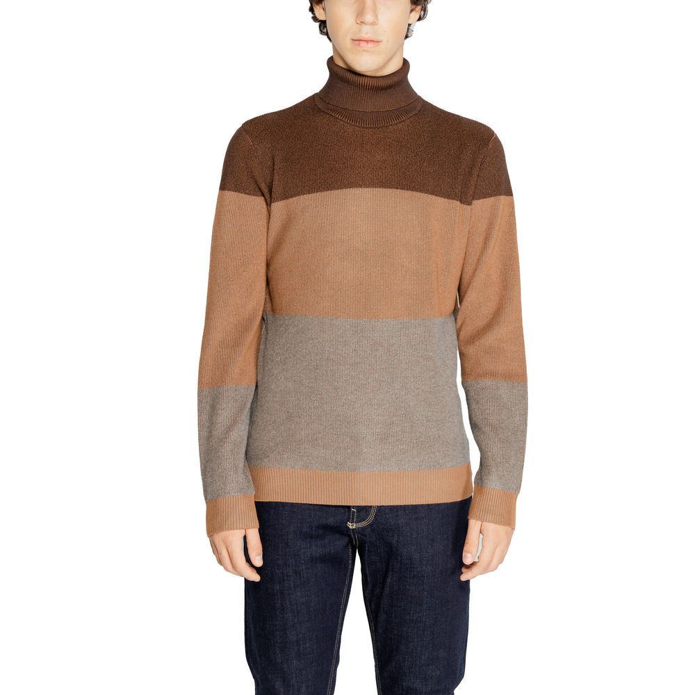 Hamaki-Ho Brown Viscose Turtleneck Sweater