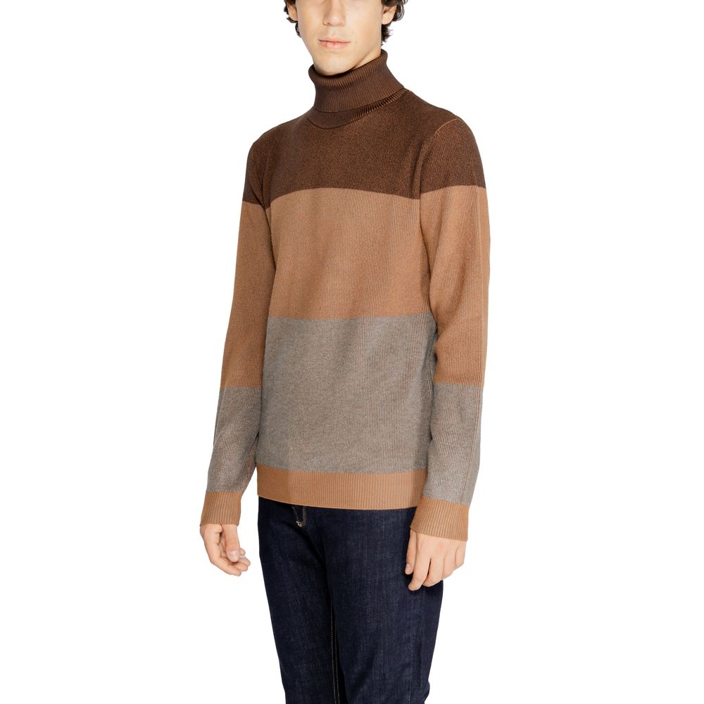 Hamaki-Ho Brown Viscose Turtleneck Sweater