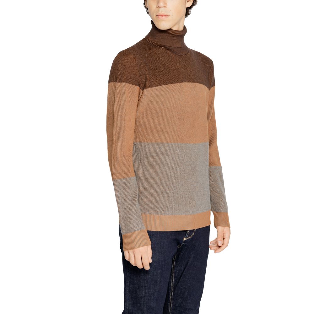 Hamaki-Ho Brown Viscose Turtleneck Sweater