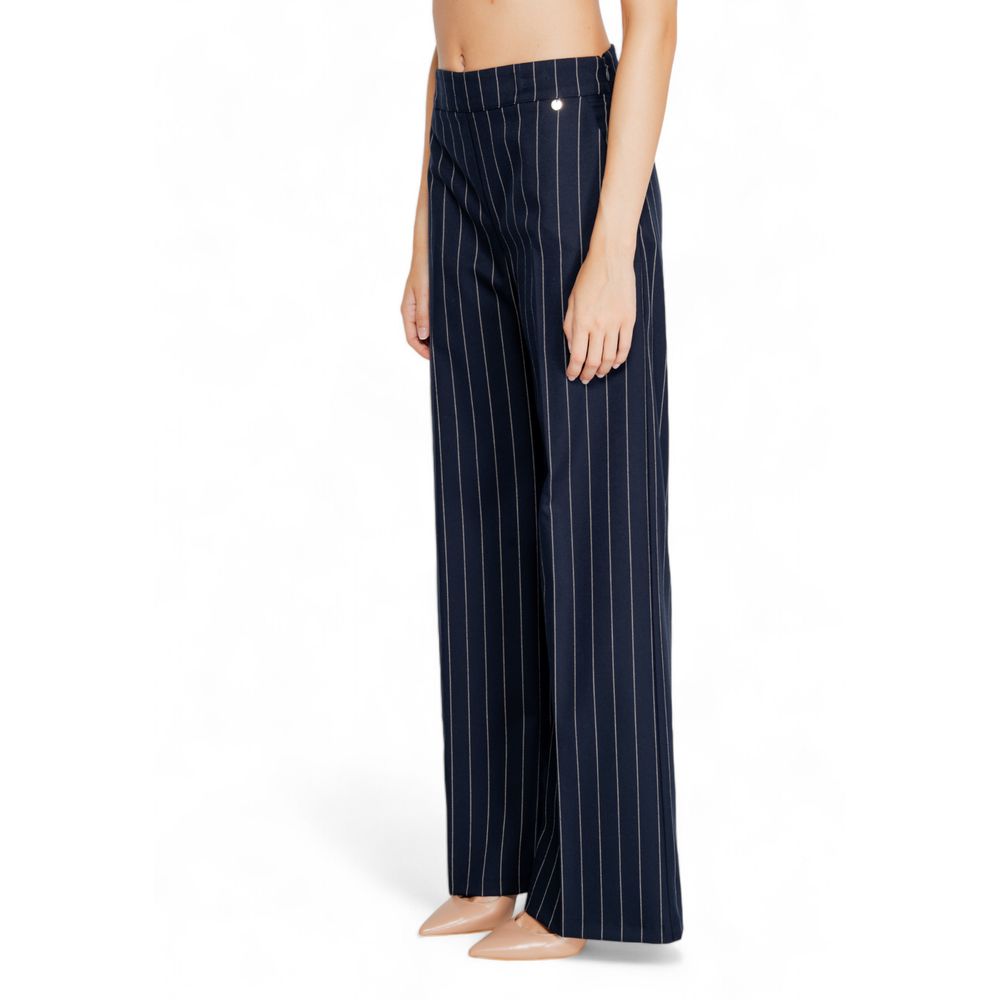 Rinascimento Blue Polyester Trousers