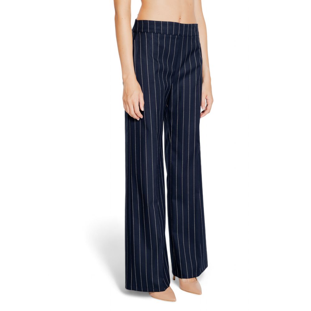 Rinascimento Blue Polyester Trousers