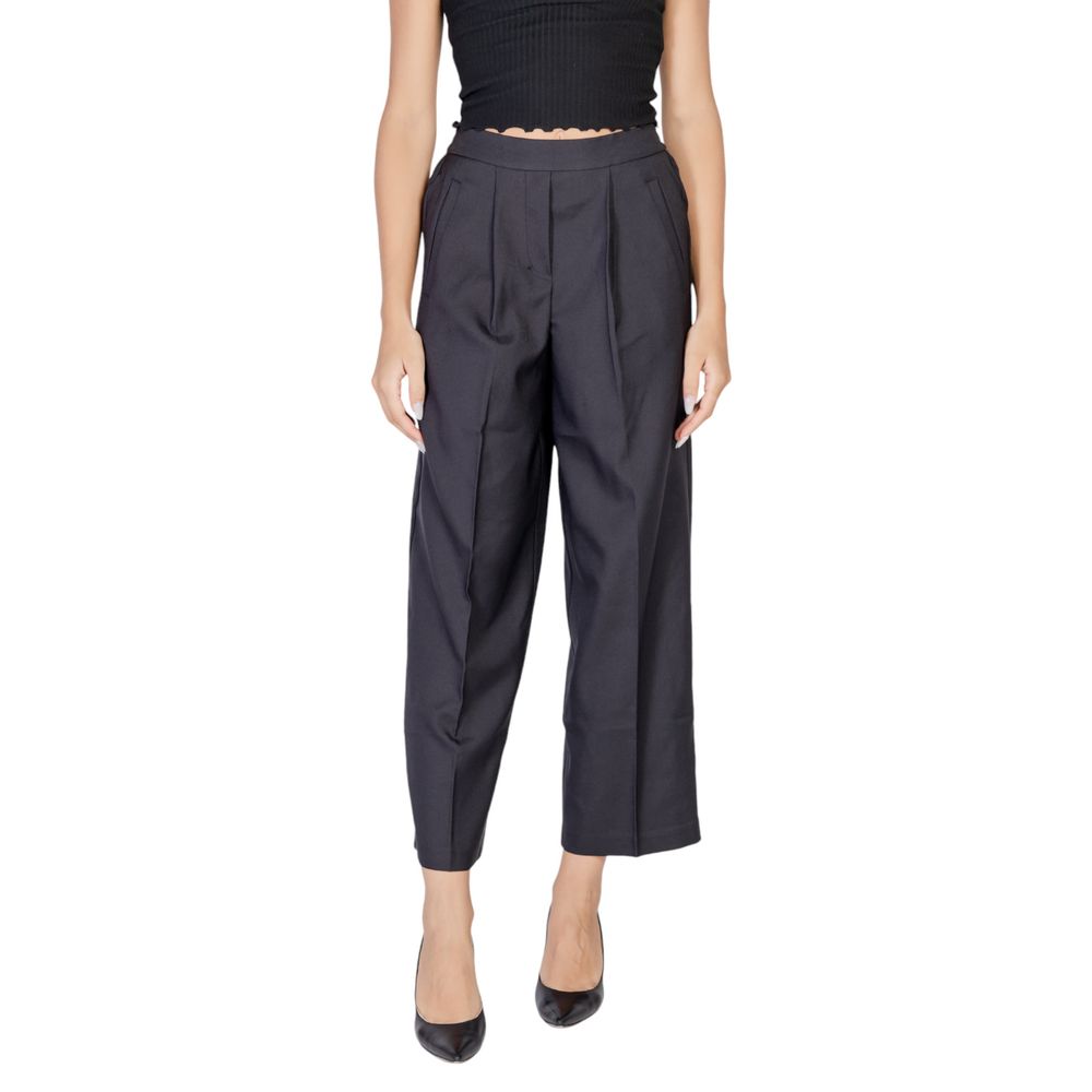 ICHI Schwarze Freizeithose aus Polyester