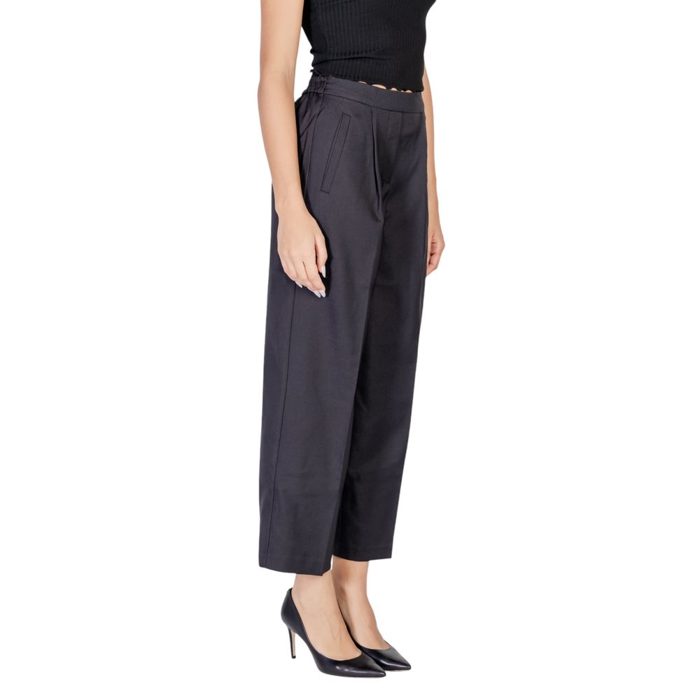 ICHI Schwarze Freizeithose aus Polyester