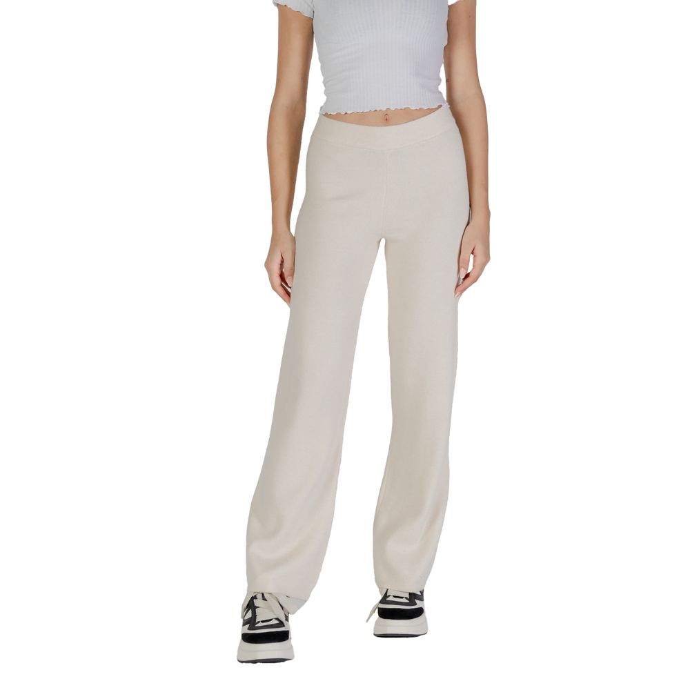 Vero Moda Cream Viscose Trousers
