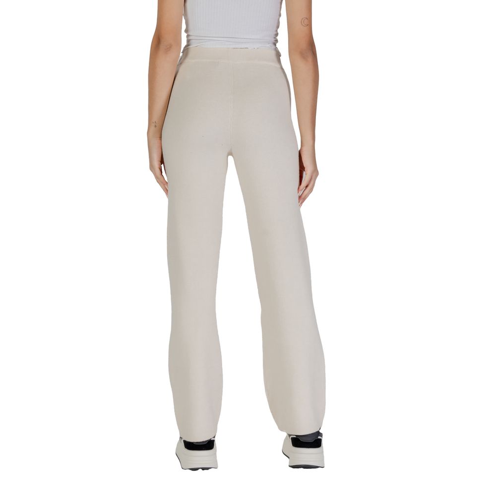 Vero Moda Cream Viscose Trousers