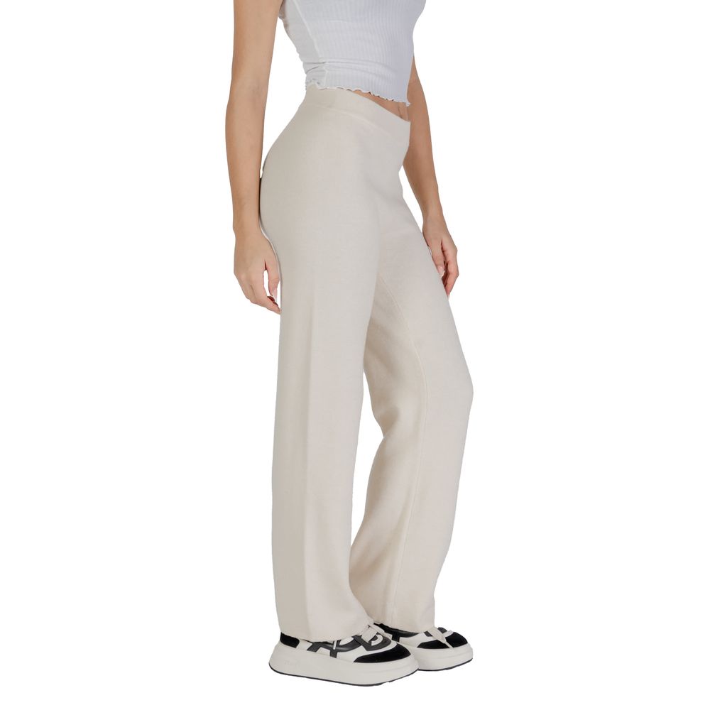 Vero Moda Cream Viscose Trousers