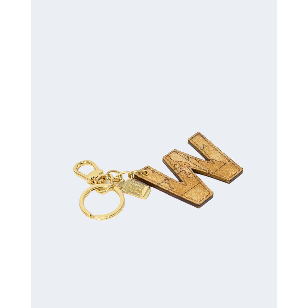 Alviero Martini Prima Classe Beige Leather Key Ring