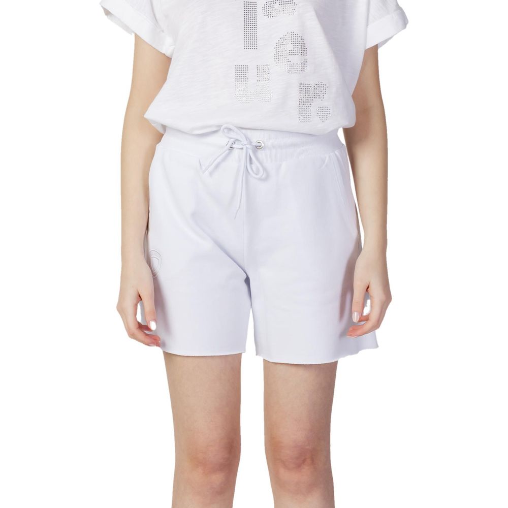 Blauer Weiße Baumwollshorts