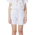 Blauer Weiße Baumwollshorts