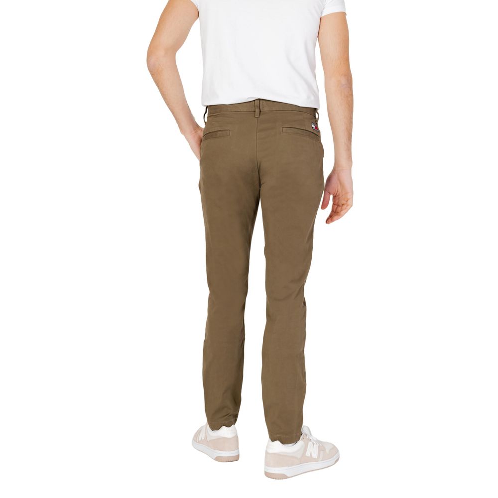 Tommy Hilfiger Jeans Grüne Hose aus Bio-Baumwolle