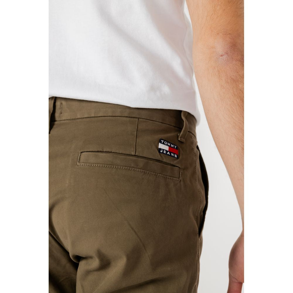 Tommy Hilfiger Jeans Grüne Hose aus Bio-Baumwolle