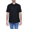 Antony Morato Black Linen Short Sleeve Shirt