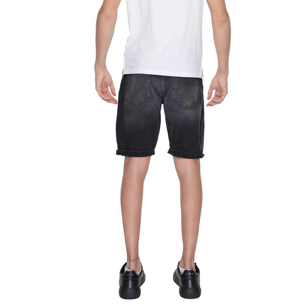 Antony Morato Schwarze Baumwoll-Bermudashorts