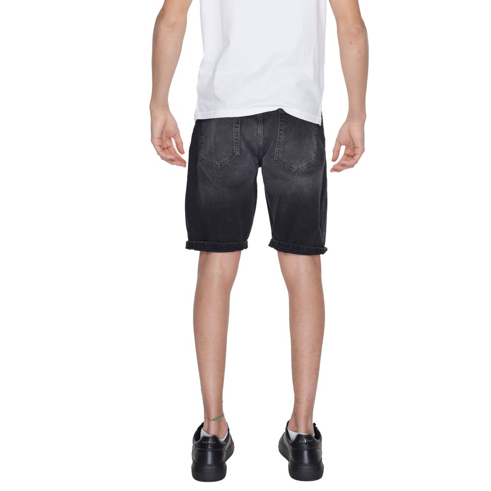 Antony Morato Schwarze Baumwoll-Bermudashorts