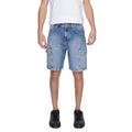 Antony Morato Blaue Baumwoll-Bermudashorts