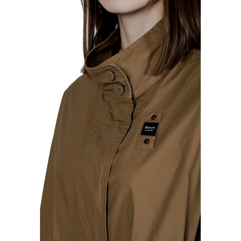 Blue Green Cotton Parka