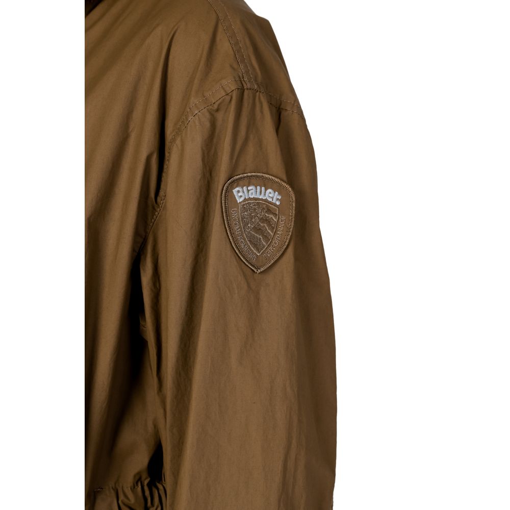 Blue Green Cotton Parka