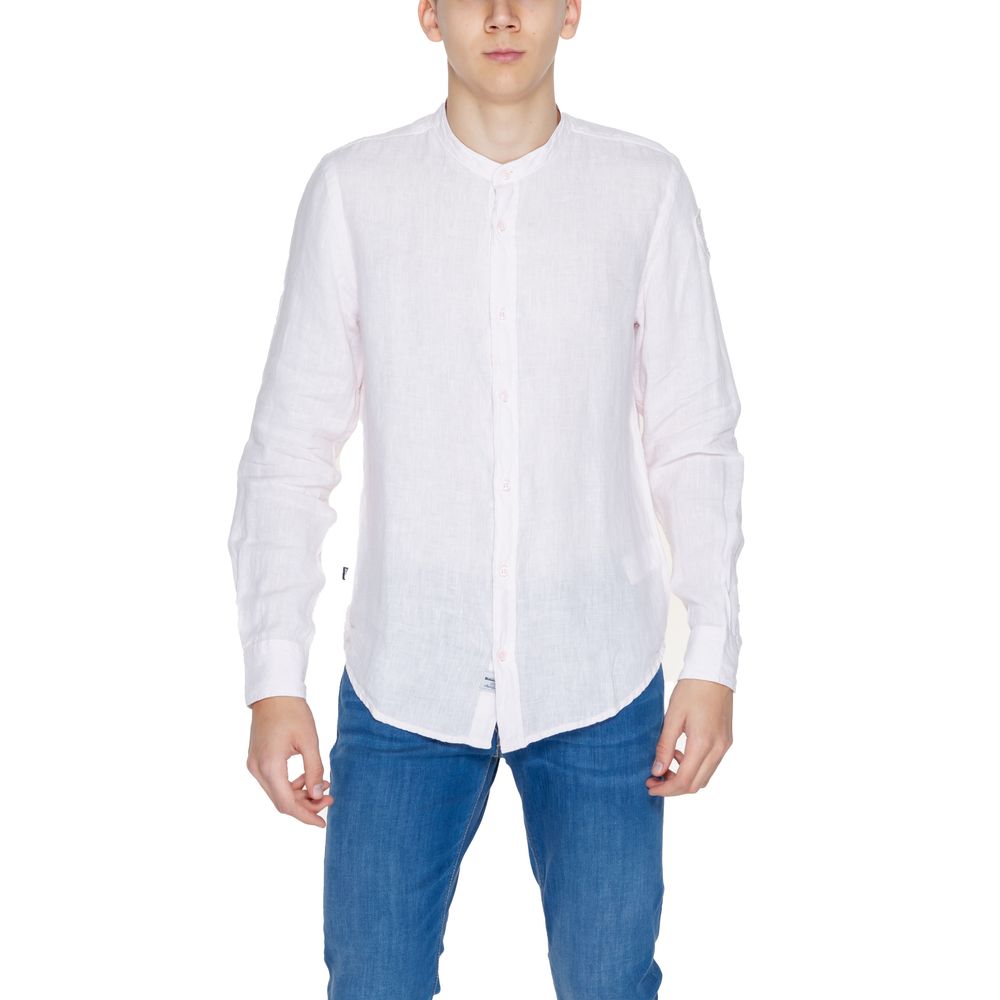 Blue Multicolor Linen Shirt