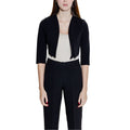 Rinascimento Schwarze ärmellose Polyesterjacke