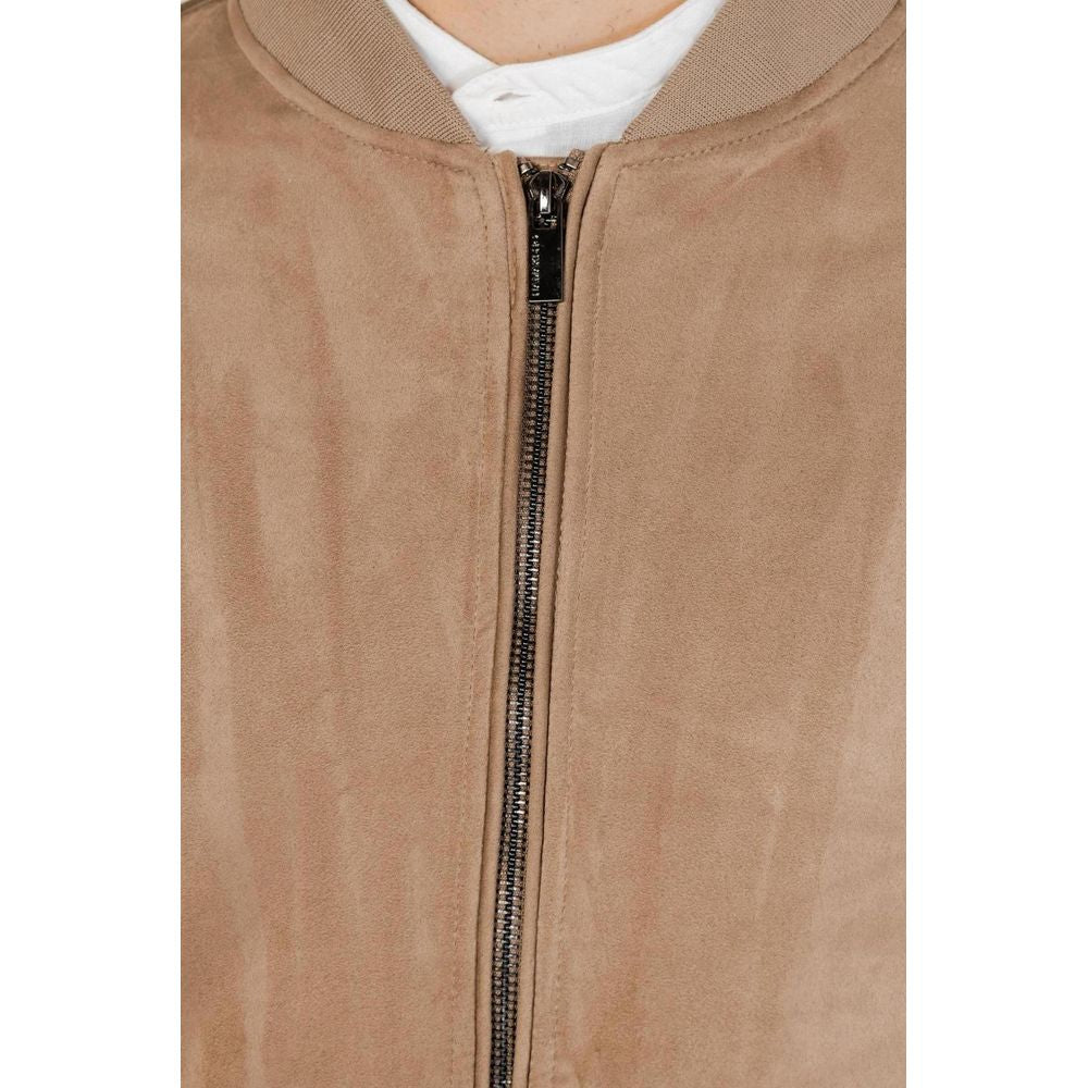 Hamaki-Ho Brauner Polyester-Bomber