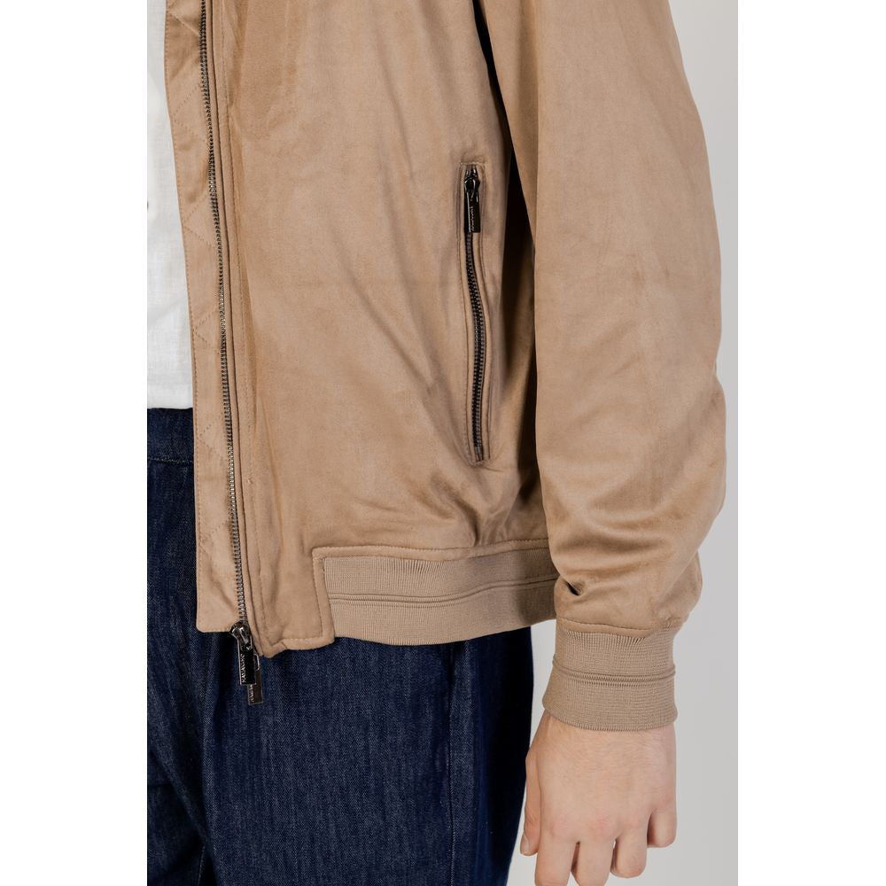 Hamaki-Ho Brauner Polyester-Bomber