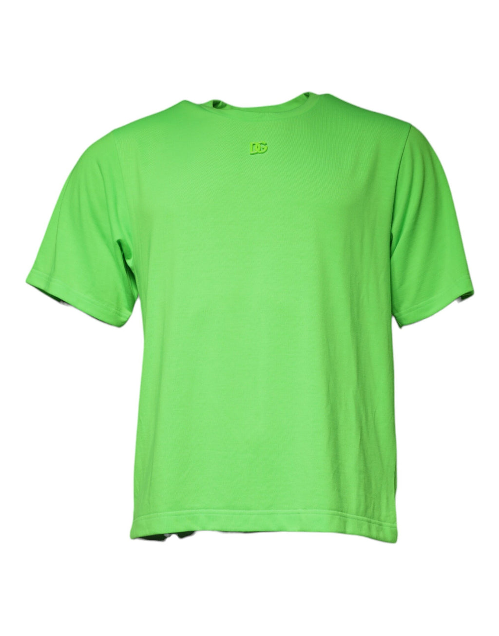 Dolce & Gabbana Green Logo Crew Neck Short Sleeve T-Shirt