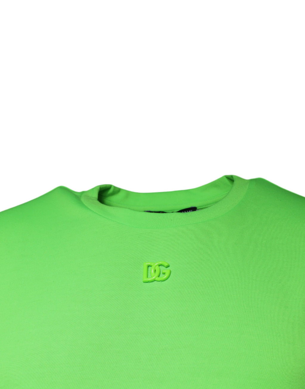 Dolce & Gabbana Green Logo Crew Neck Short Sleeve T-Shirt