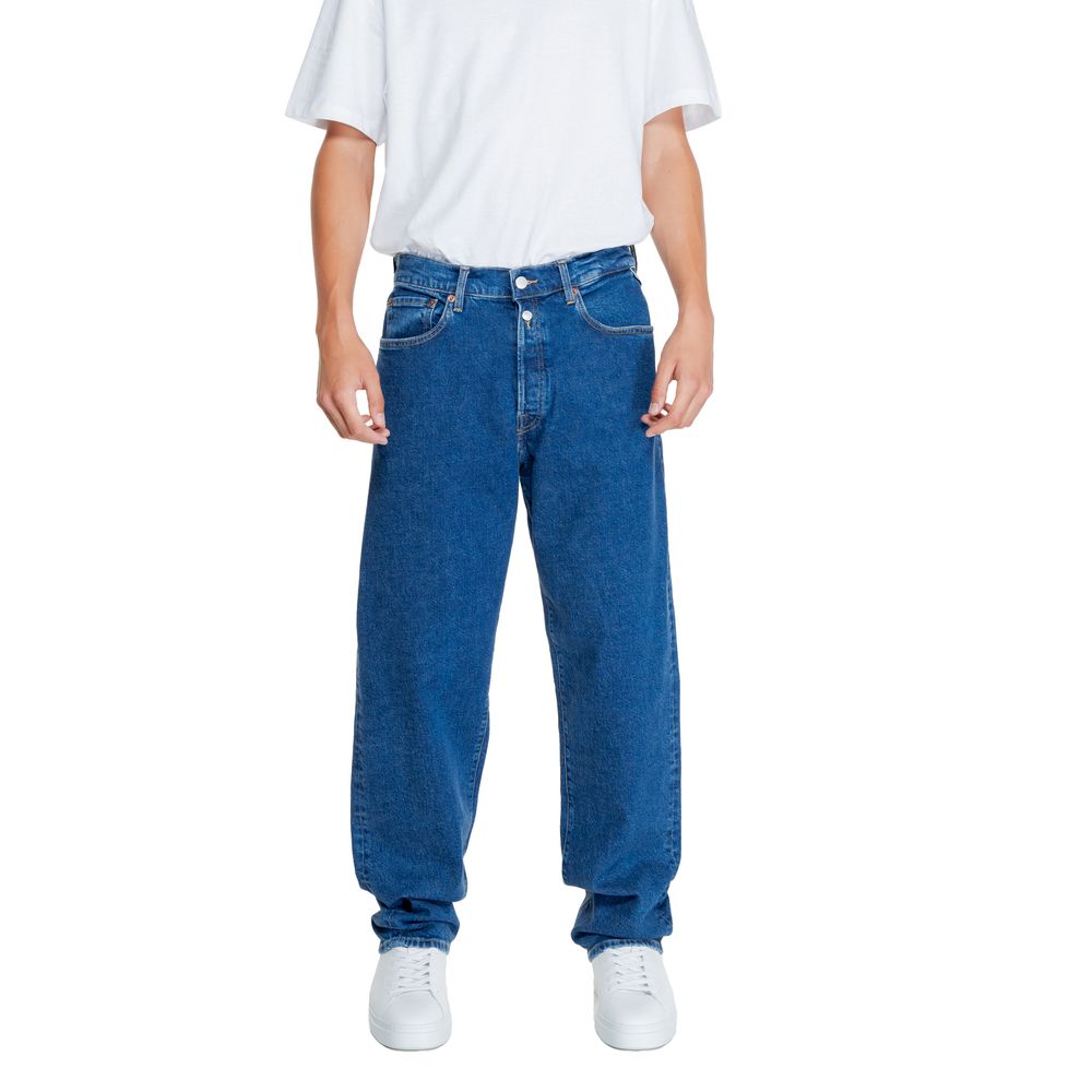 Replay Blaue Baumwolljeans im Relaxed Fit