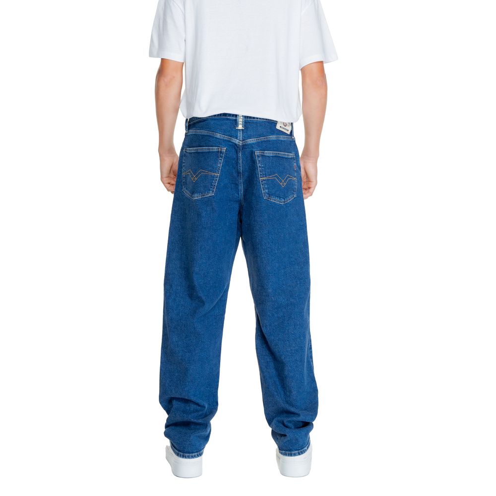 Replay Blaue Baumwolljeans im Relaxed Fit