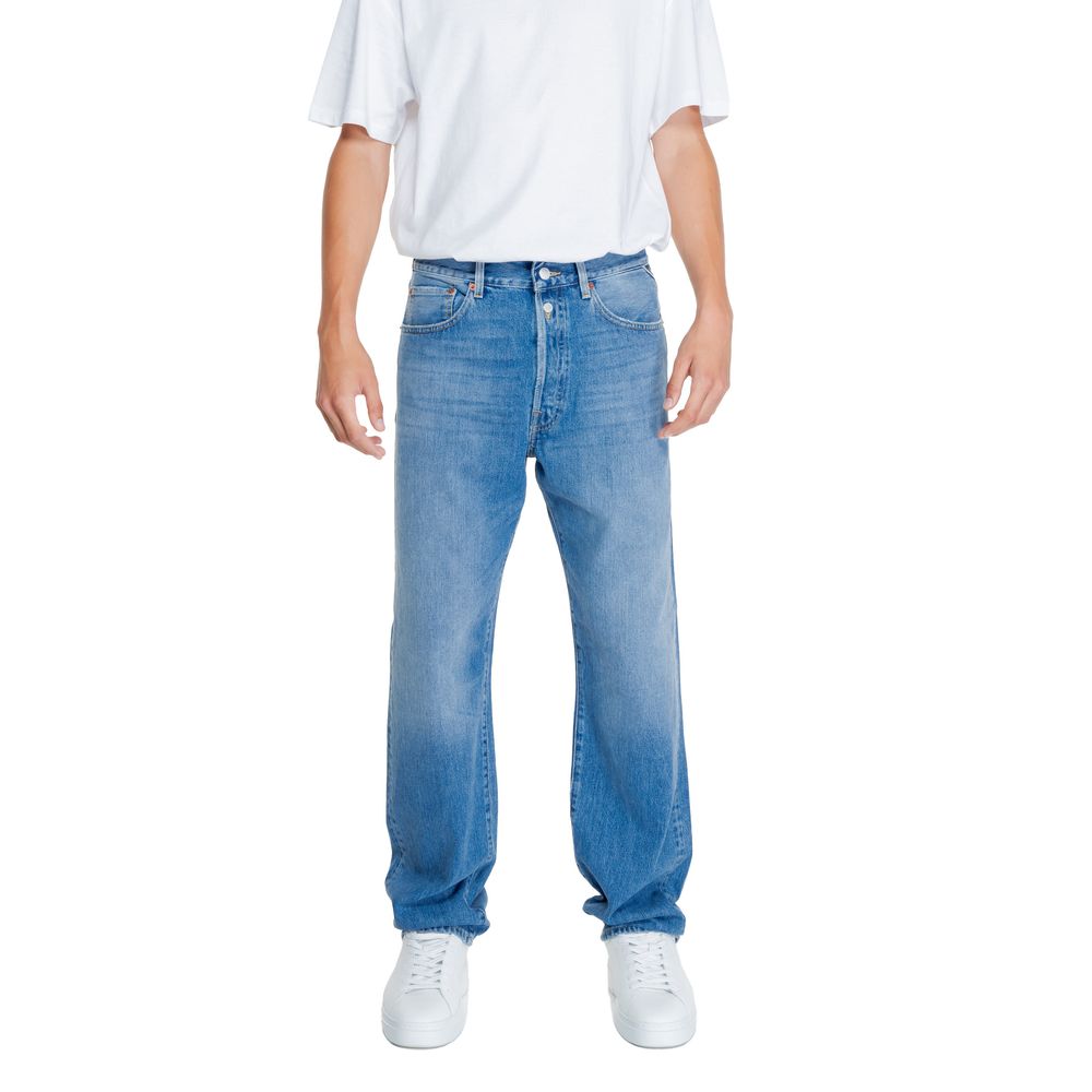 Replay Blaue Baumwolljeans im Relaxed Fit