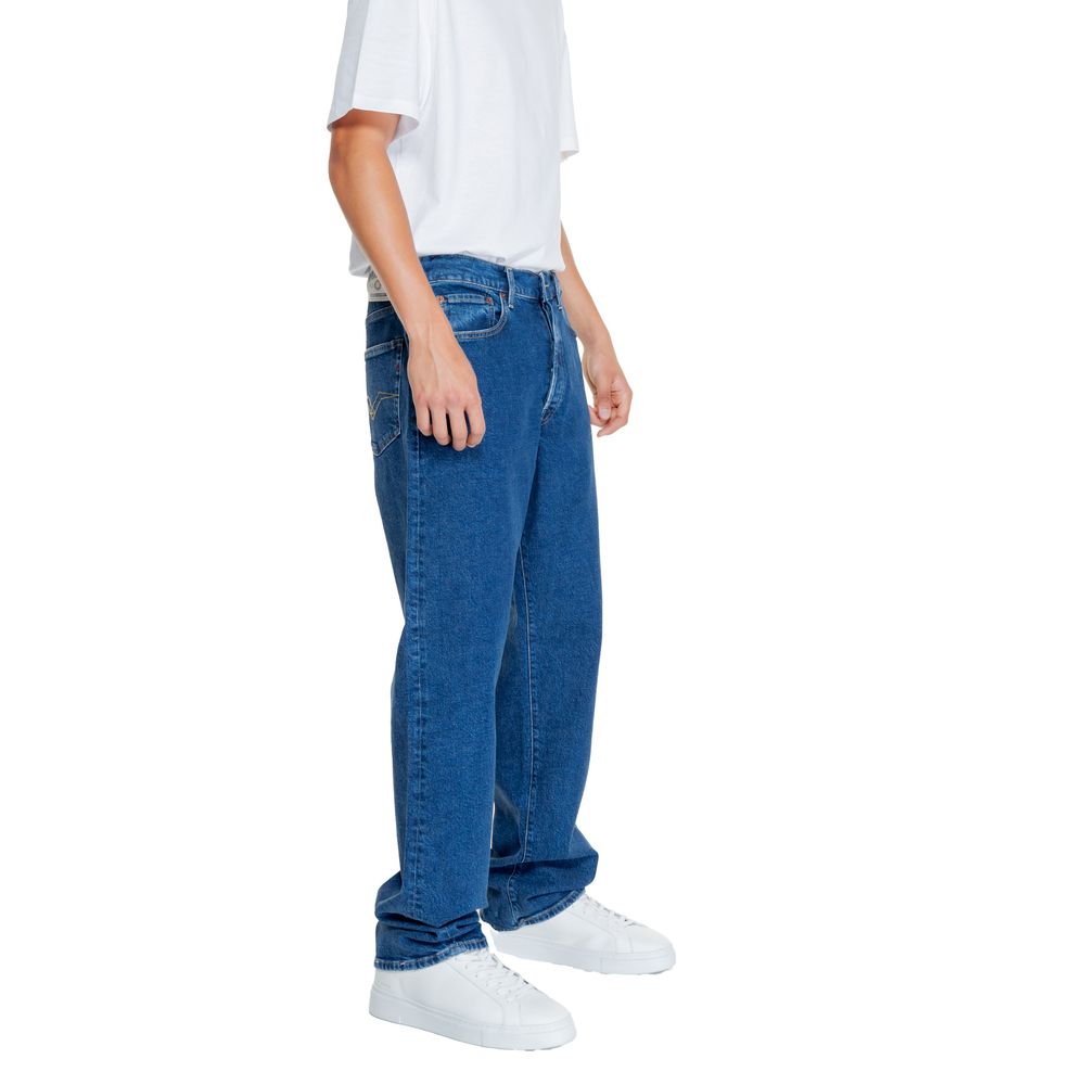 Replay Blaue Baumwolljeans im Relaxed Fit