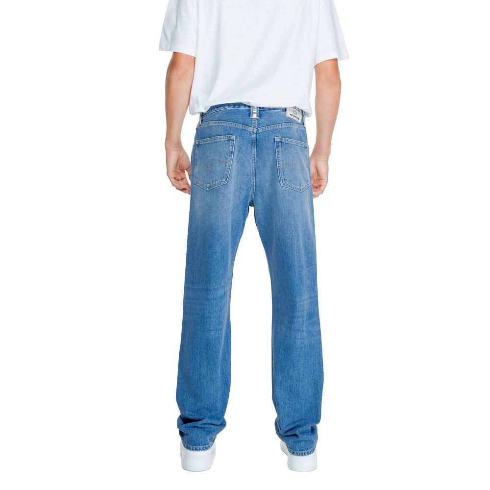 Replay Blaue Baumwolljeans im Relaxed Fit