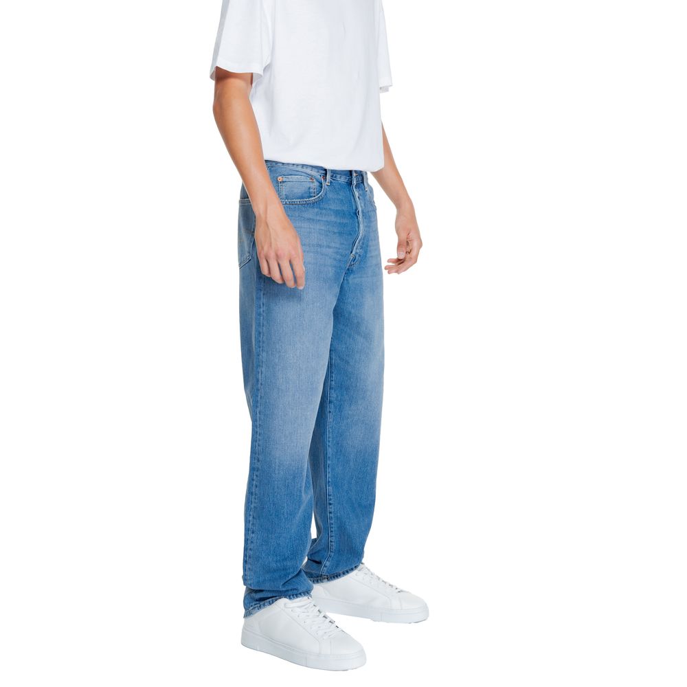 Replay Blaue Baumwolljeans im Relaxed Fit