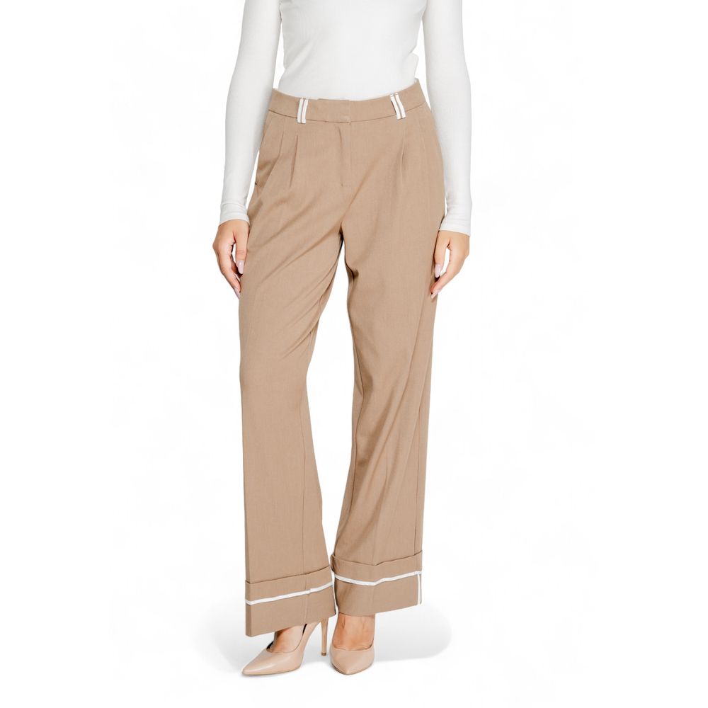 Only Brown Palazzo Pants made of Recycled Polyester