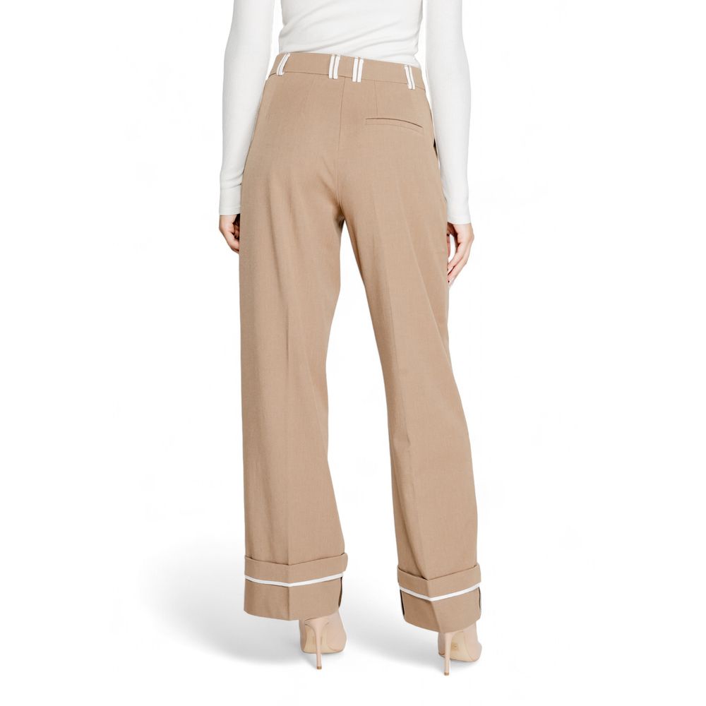 Only Brown Palazzo Pants made of Recycled Polyester