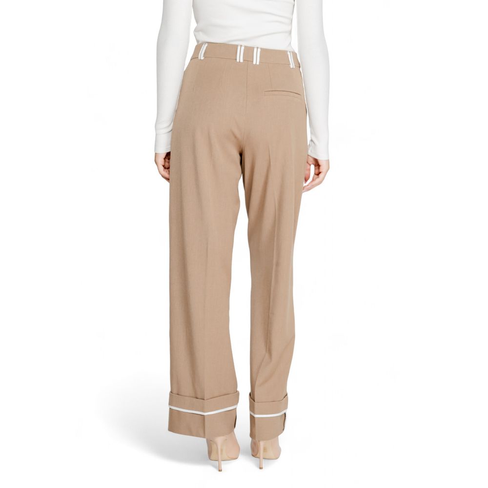 Only Brown Palazzo Pants made of Recycled Polyester