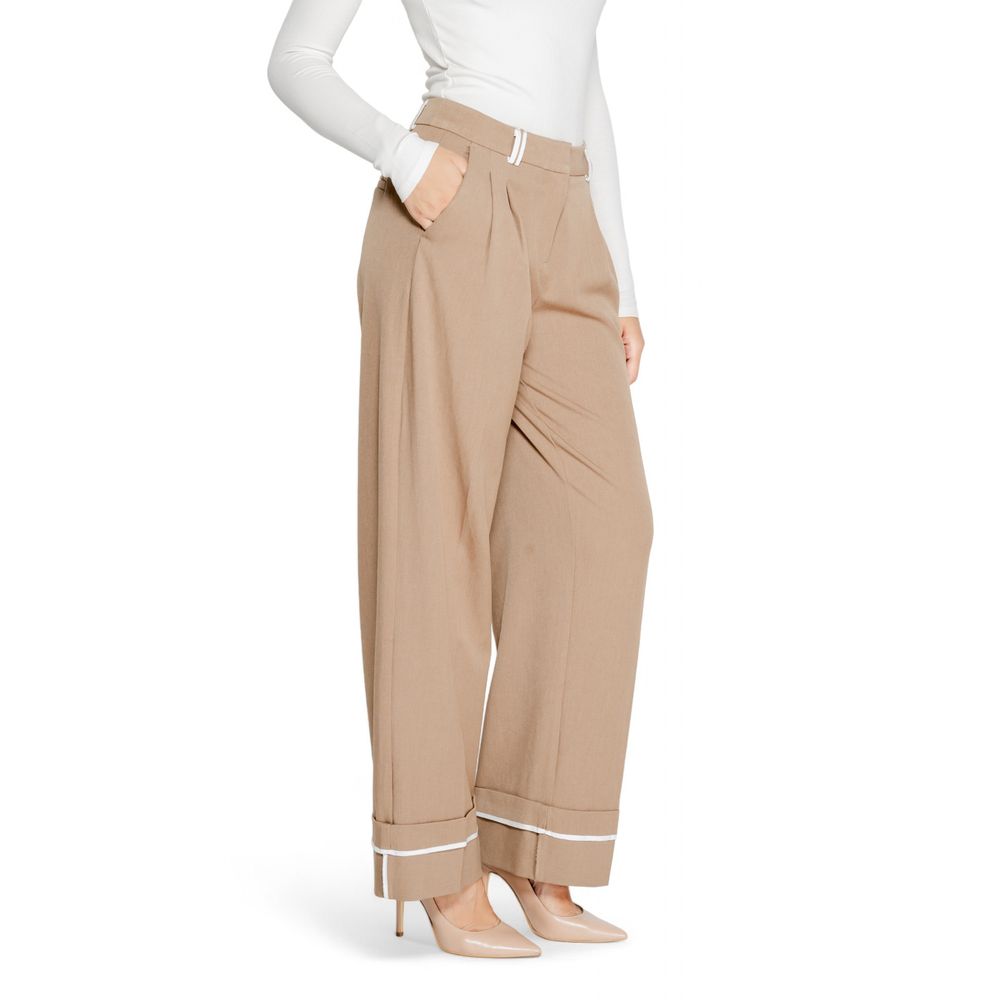 Only Brown Palazzo Pants made of Recycled Polyester