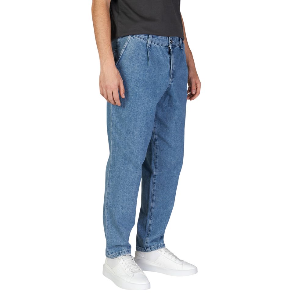 Jack Jones Blaue Baumwolljeans im Relaxed Fit