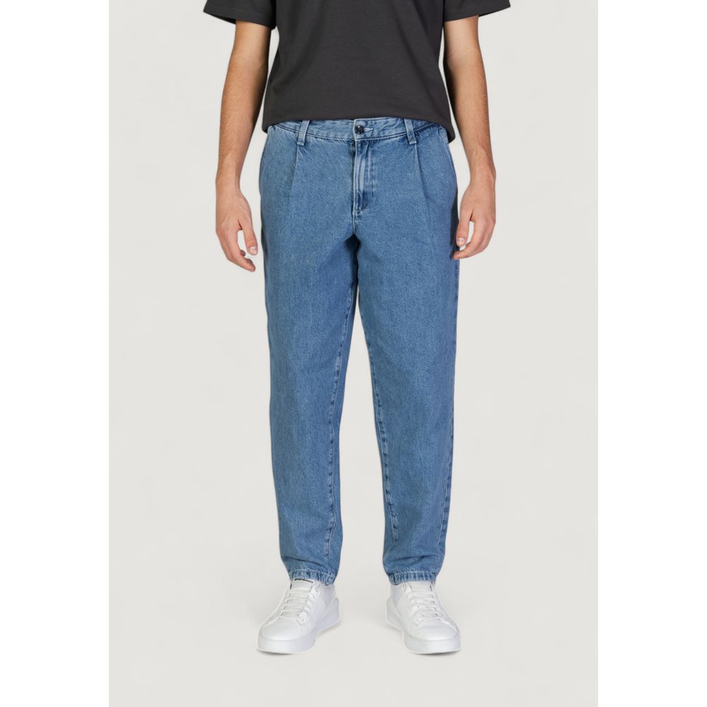 Jack Jones Blaue Baumwolljeans im Relaxed Fit