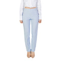 Sandro Ferrone Blaue Zigarettenhose aus Polyester