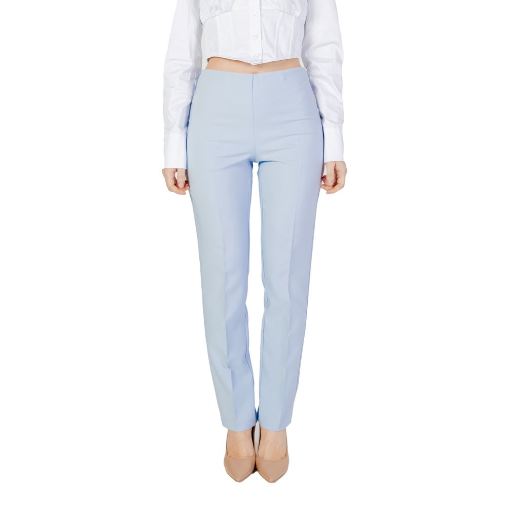 Sandro Ferrone Blaue Zigarettenhose aus Polyester