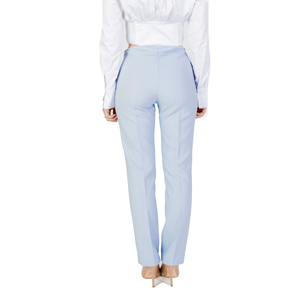Sandro Ferrone Blaue Zigarettenhose aus Polyester