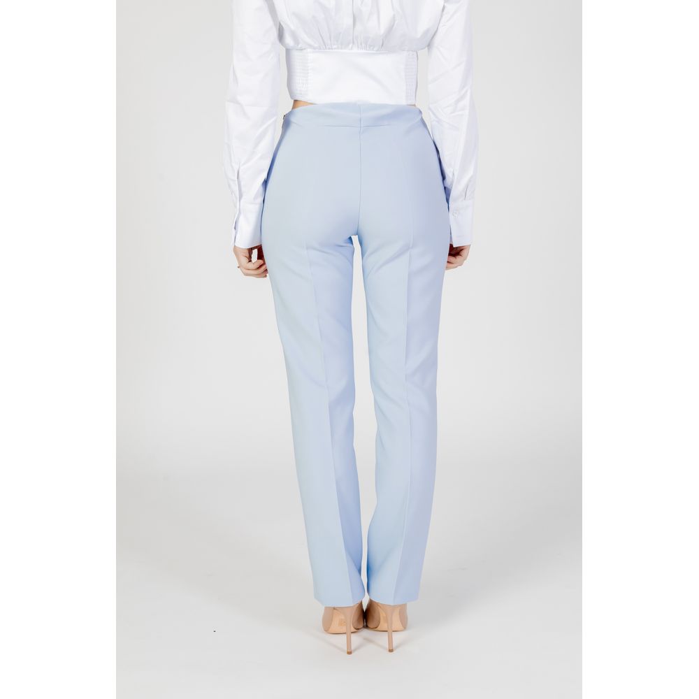 Sandro Ferrone Blaue Zigarettenhose aus Polyester