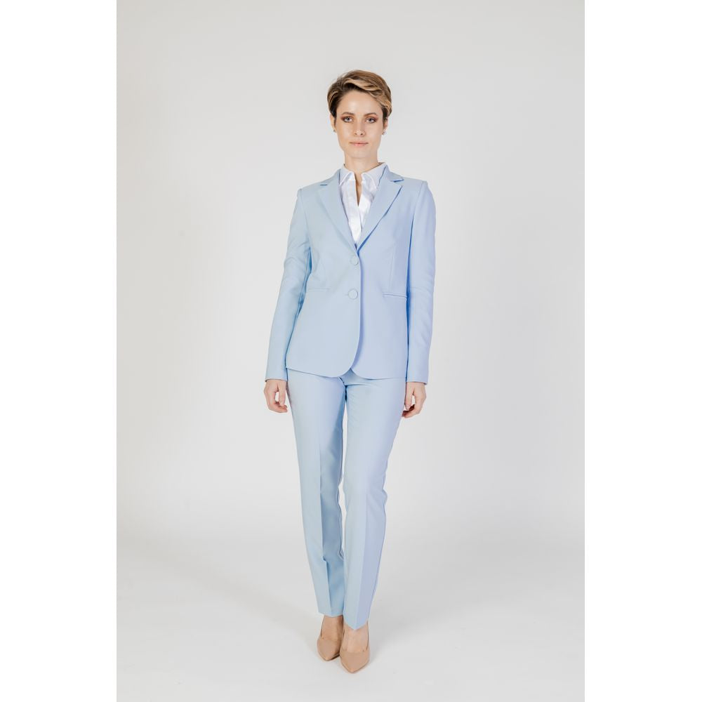 Sandro Ferrone Blaue Zigarettenhose aus Polyester