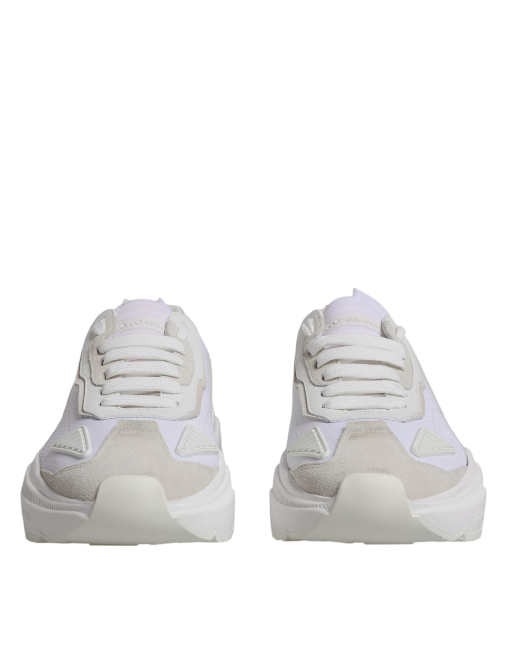 Dolce & Gabbana Weiß Leder Daymaster Low Top Turnschuhe Schuhe