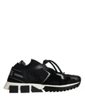 Dolce & Gabbana Black White Logo Sorrento Men's Sneakers Shoes
