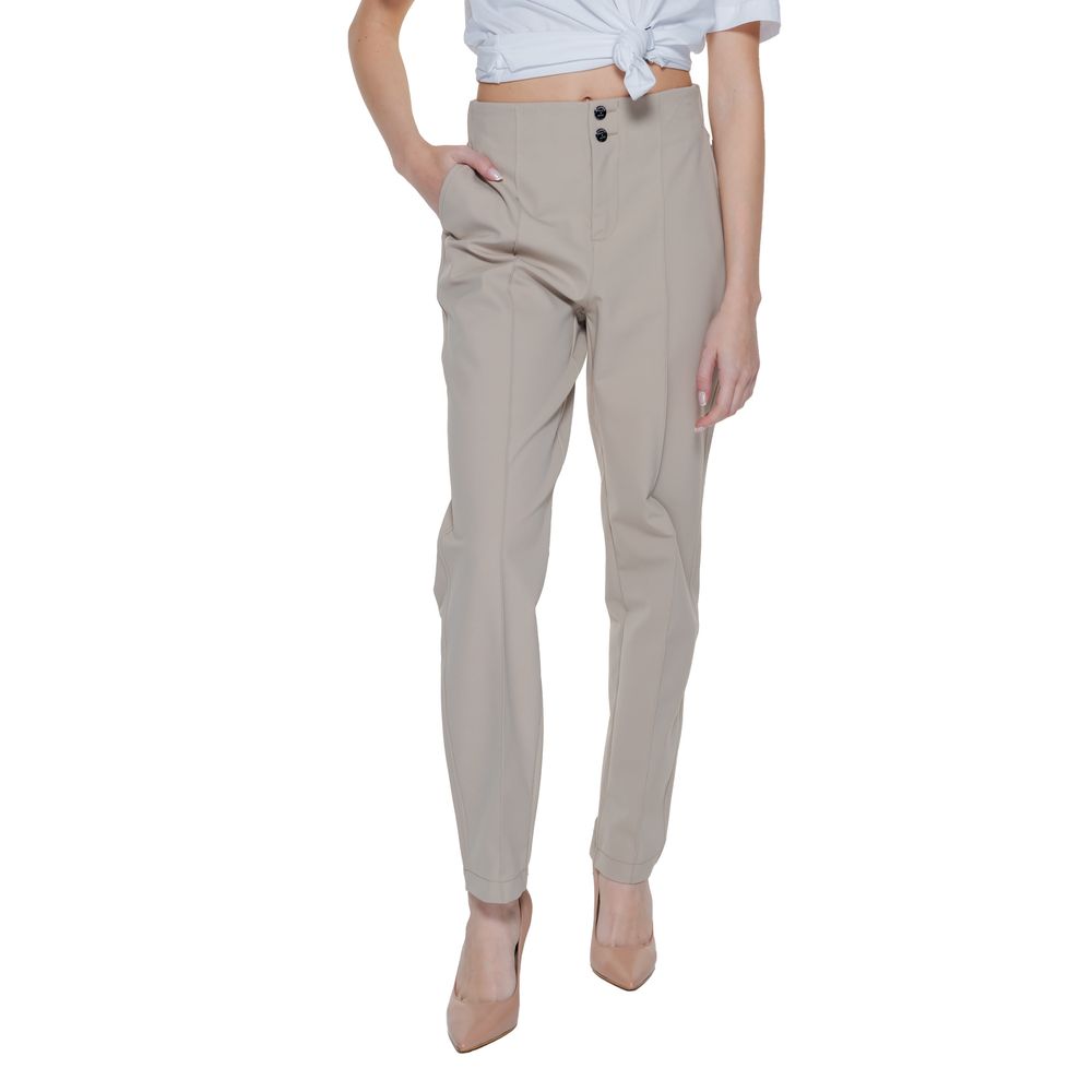 Street One Beige Polyamide Trousers