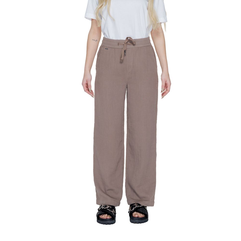 Street One Brown Cotton Trousers