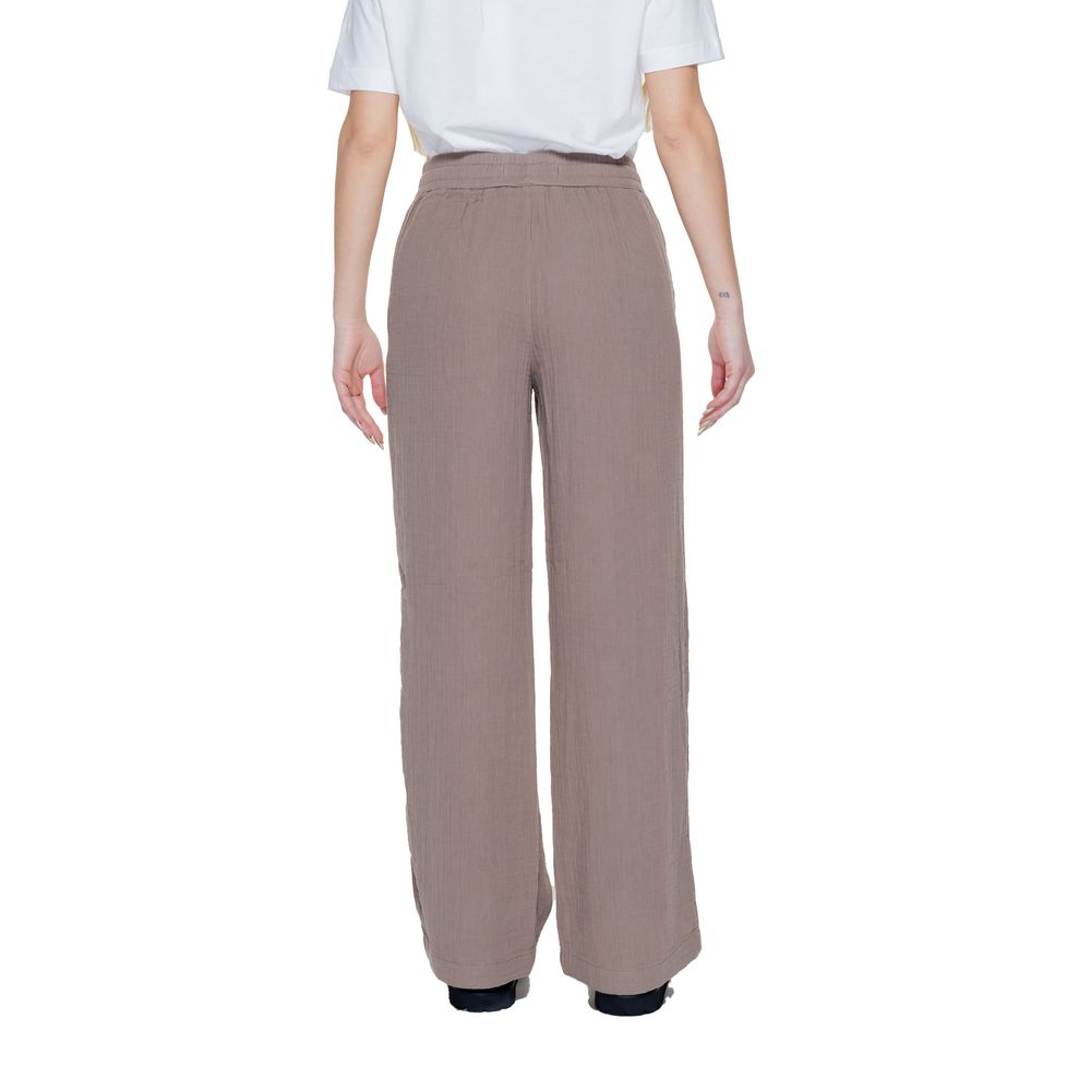 Street One Brown Cotton Trousers